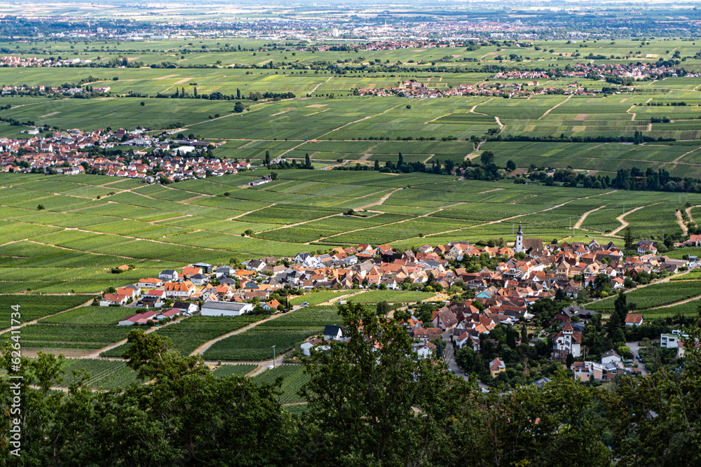 Weyher in the Palatinate from above