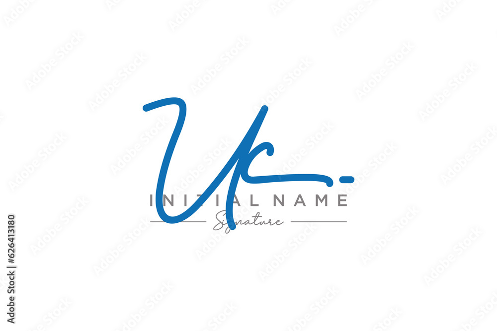 Initial UC signature logo template vector. Hand drawn Calligraphy lettering Vector illustration. Initial UC signature logo template vector. Hand drawn Calligraphy lettering Vector illustration.
