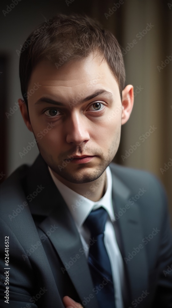 A frustrated, annoyed business man. Generative AI. A frustrated, annoyed business man. Generative AI.