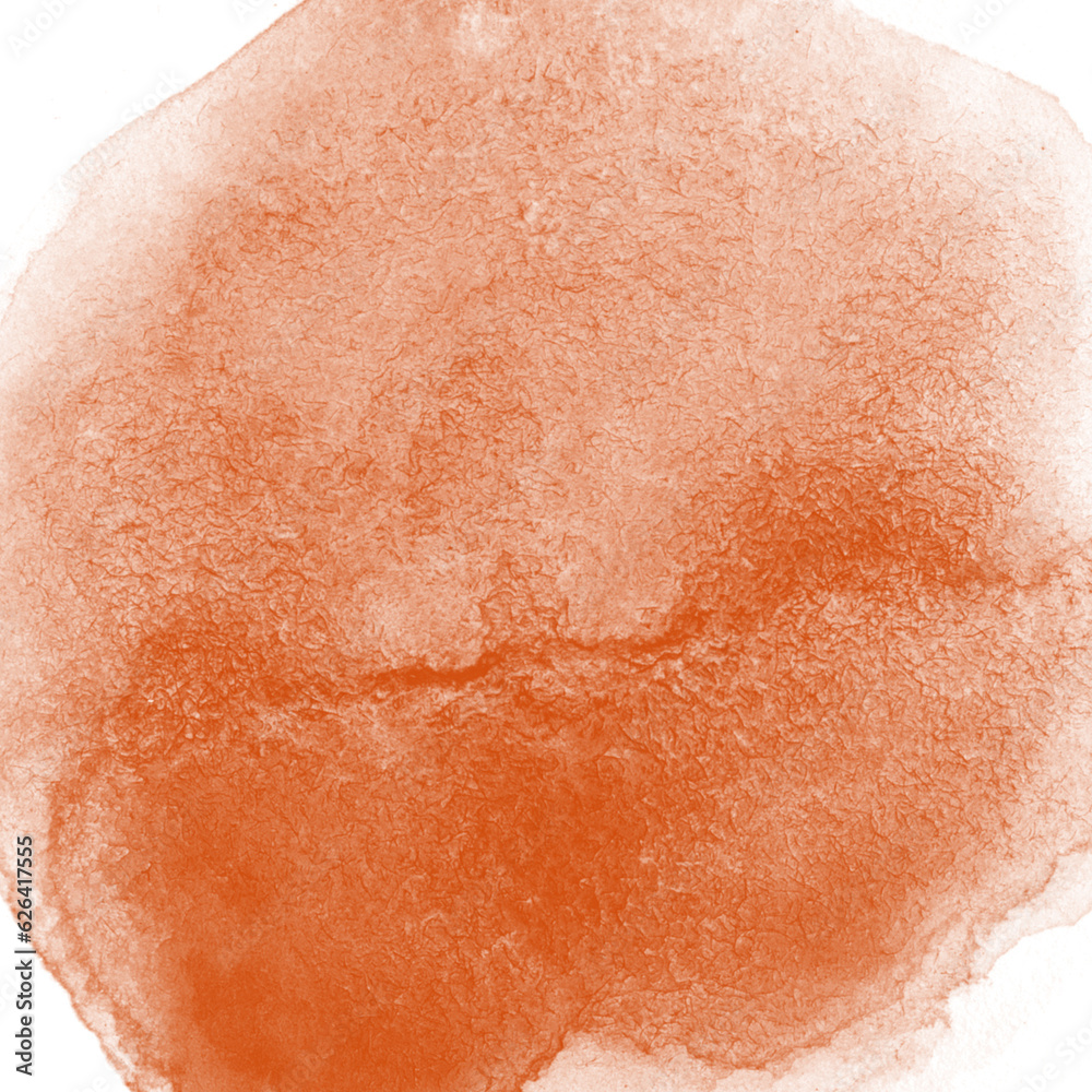 Fototapeta premium Orange Watercolor Stain