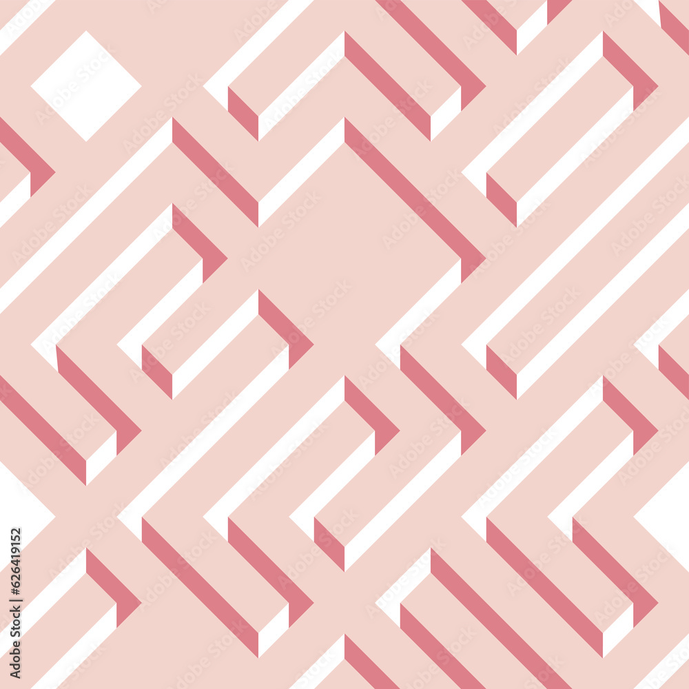 Abstract seamless maze geometric shape pattern design template background Abstract seamless maze geometric shape pattern design template background