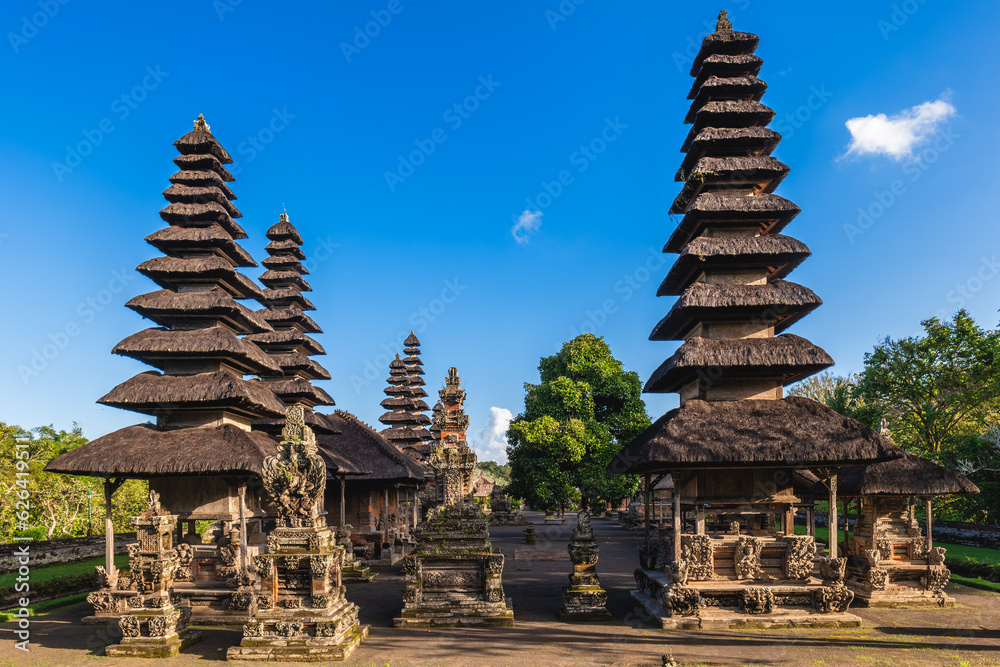 Pura Taman Ayun, a Balinese temple and garden in Mengwi subdistrict in Badung Regency, Bali, Indonesia. Pura Taman Ayun, a Balinese temple and garden in Mengwi subdistrict in Badung Regency, Bali, Indonesia.