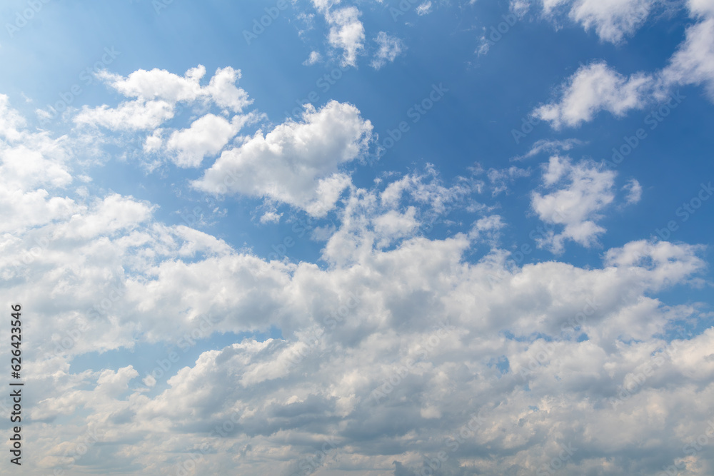 sky replacement looking up at summery blue sky white clouds in summer sky replacement looking up at summery blue sky white clouds in summer