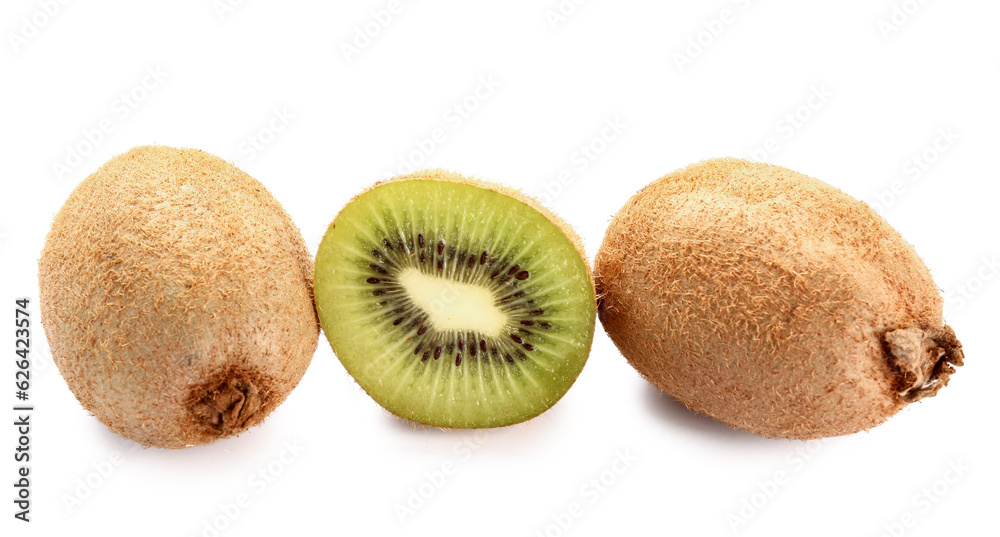 Fresh kiwi on white background Fresh kiwi on white background