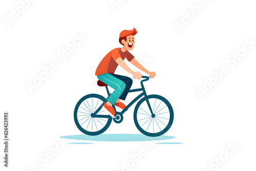 a man rides a bike that is spinning on the wheels
