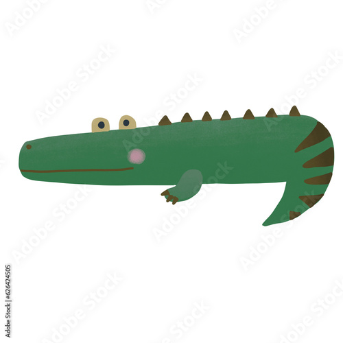 crocodile with a smile