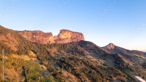 Pedra do Baú in São Bento do Sapucaí. Aerial view of the Rock. © Pedro