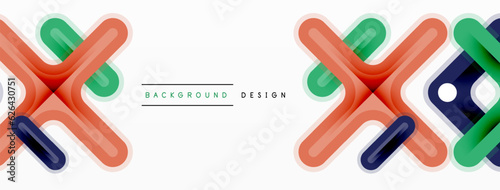 Minimal geometric background cross line. Design for wallpaper, banner, background, landing page, wall art, invitation, prints, posters