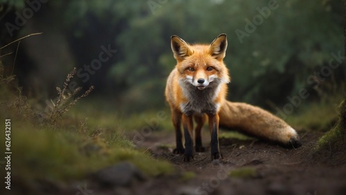 red fox in the wild © Pasindu