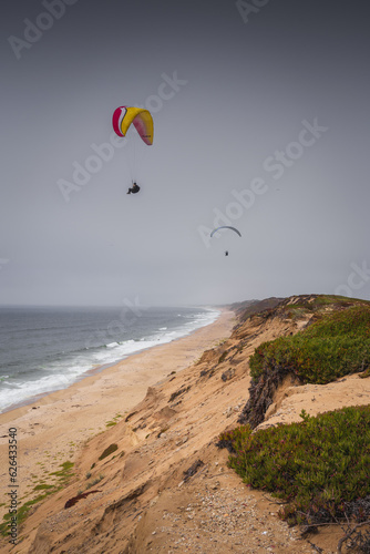Paragliding over Marina Dunes in California
