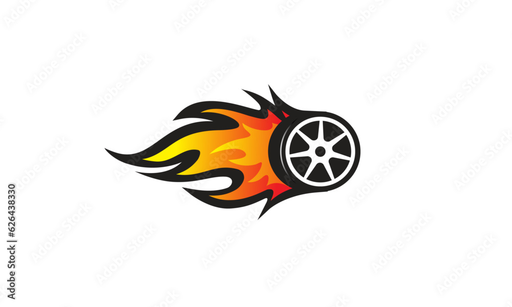 Flame, Flame tire, Wheel Flame, Fire, Automotive, Speed,  
Orange Flame, Red Flame, illustration, vector, icon, circle, design, symbol, sign, art, 3d, shape, black, wheel, metal, button, business, red