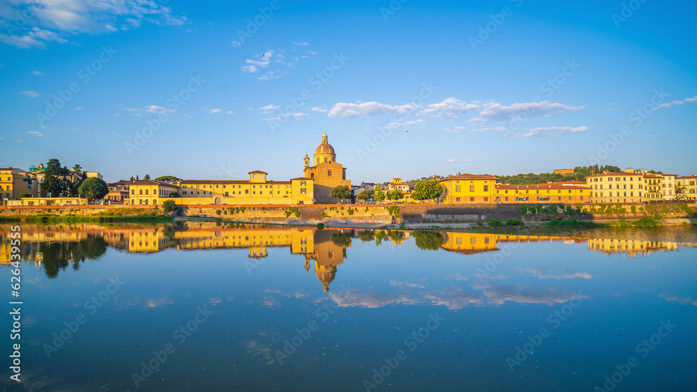 View of the city of Florence, cityscape of Italy