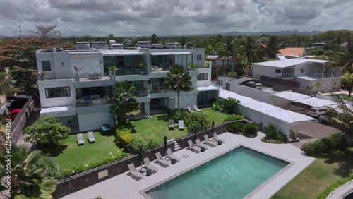 Luxury Villas With Swimming Pool Near The Ocean, Mauritius, Aerial View