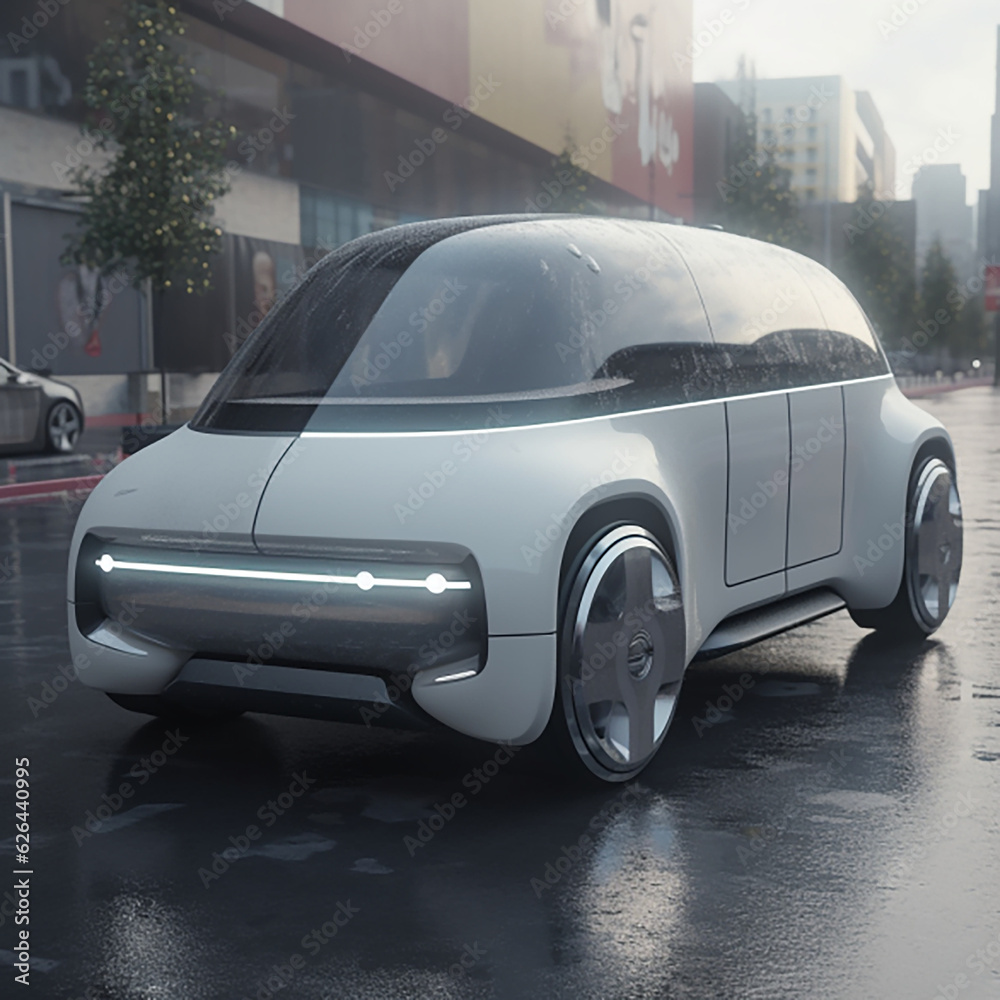 Autonomous Driverless Car, Made With Generative AI