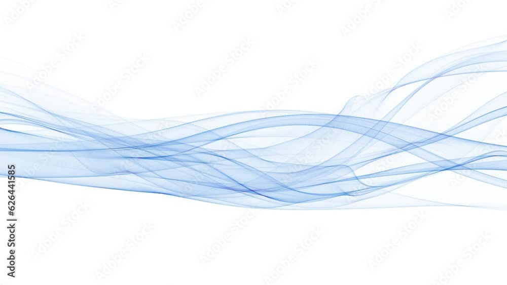 Abstract blue lines loop