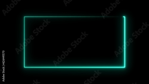 abstract beautiful glowing neon squire illustration background