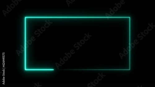 abstract beautiful glowing neon squire illustration background