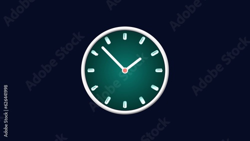 Abstract beautiful clock icon isolated on black background illustration .