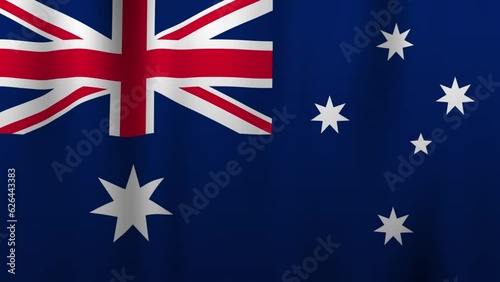 australian flag waving. suitable for background