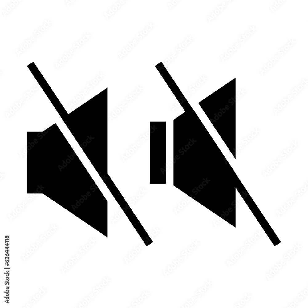 mute icon vector design templates mute icon vector design templates