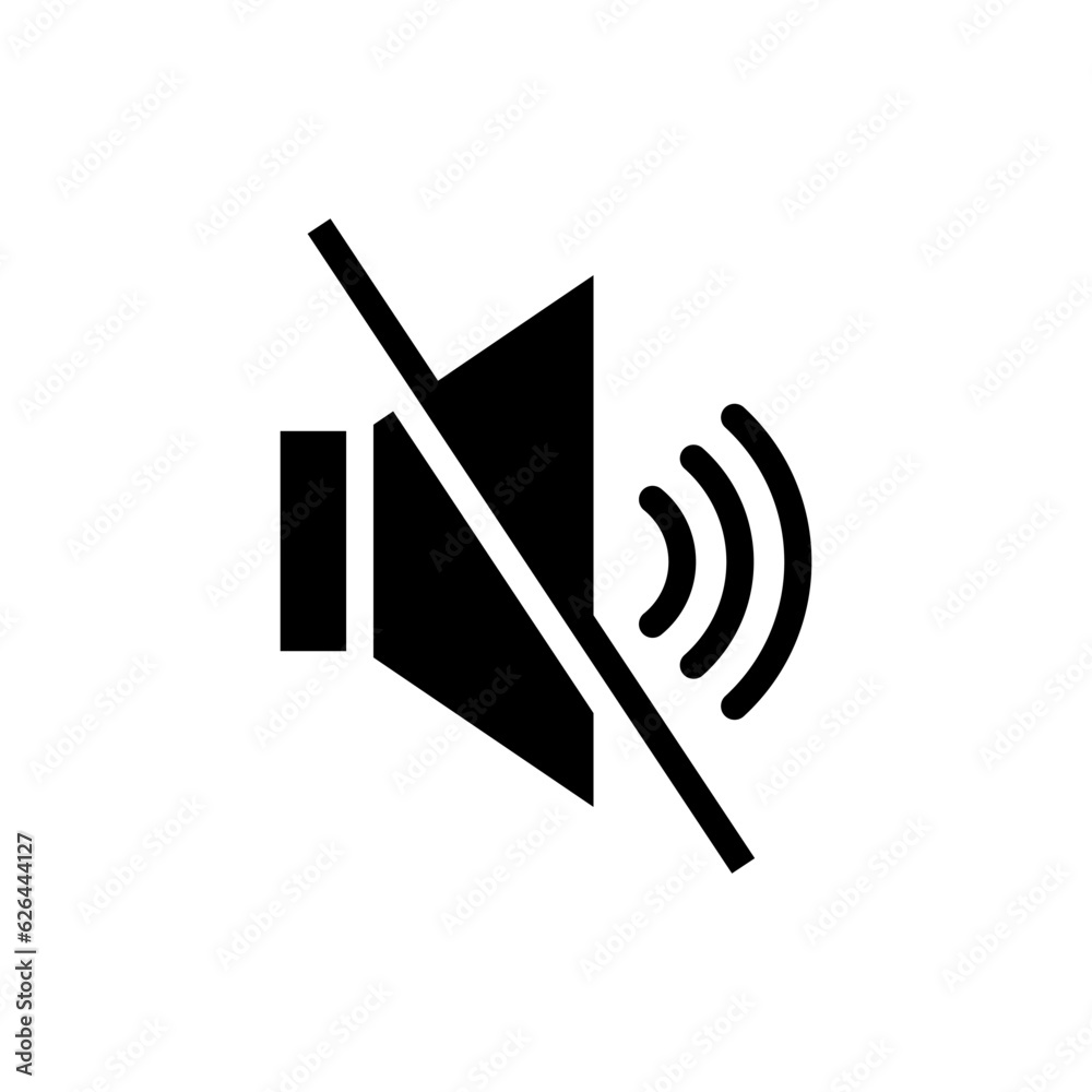 mute icon vector design templates mute icon vector design templates