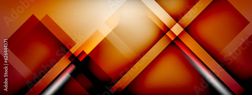 Light and shadow squares and lines abstract background