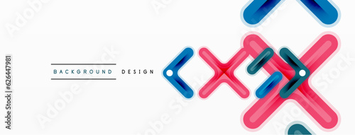 Cross line background minimal geometric template. Design for wallpaper, banner, background, landing page, wall art, invitation, prints, posters