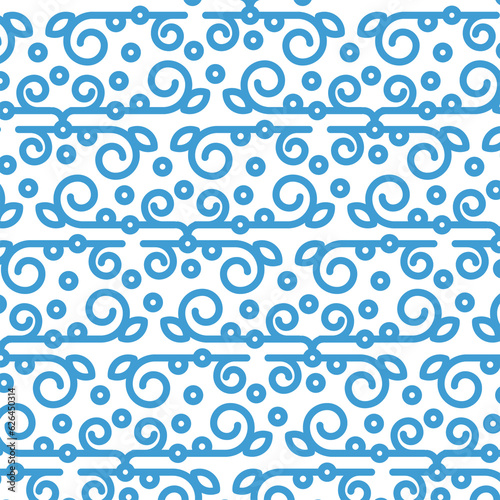 Digital png illustration of blue repeated pattern on transparent background © vectorfusionart