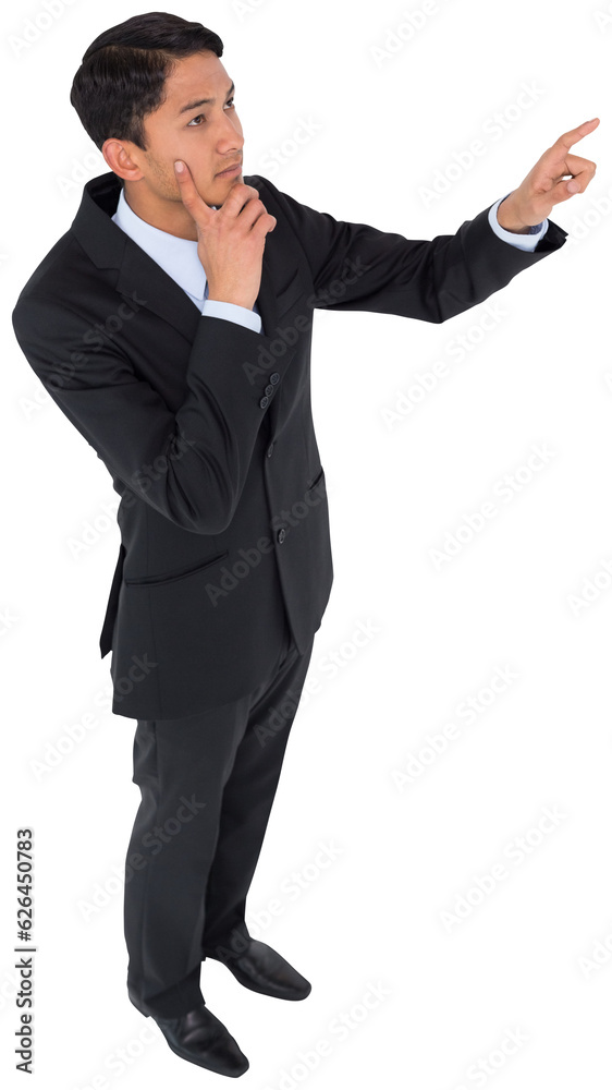 Digital png photo of happy asian businessman standing on transparent background Digital png photo of happy asian businessman standing on transparent background