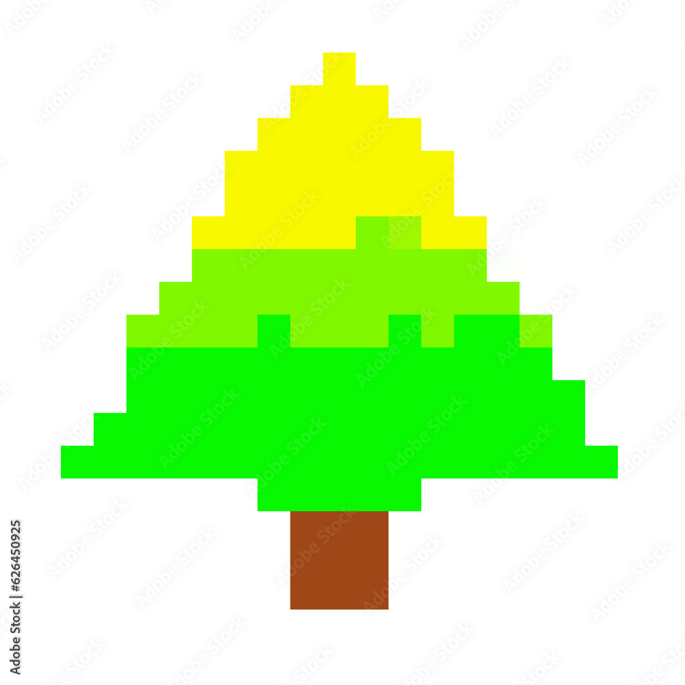Fototapeta premium pixels christmas tree