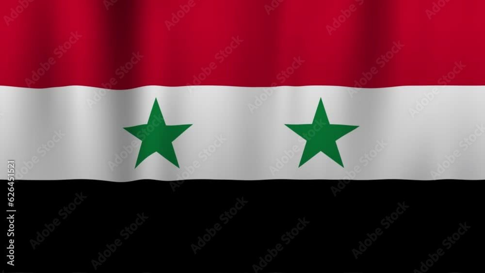 syrian flag waving. suitable for background syrian flag waving. suitable for background