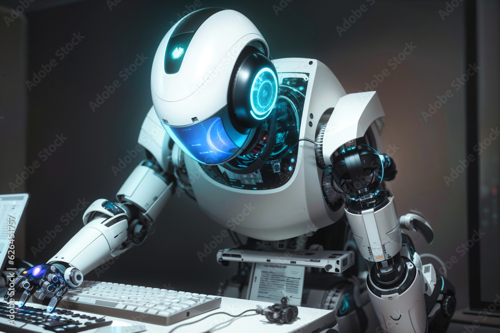 Futuristic Robot Scenarios - Artificial Intelligence Concepts Futuristic Robot Scenarios - Artificial Intelligence Concepts