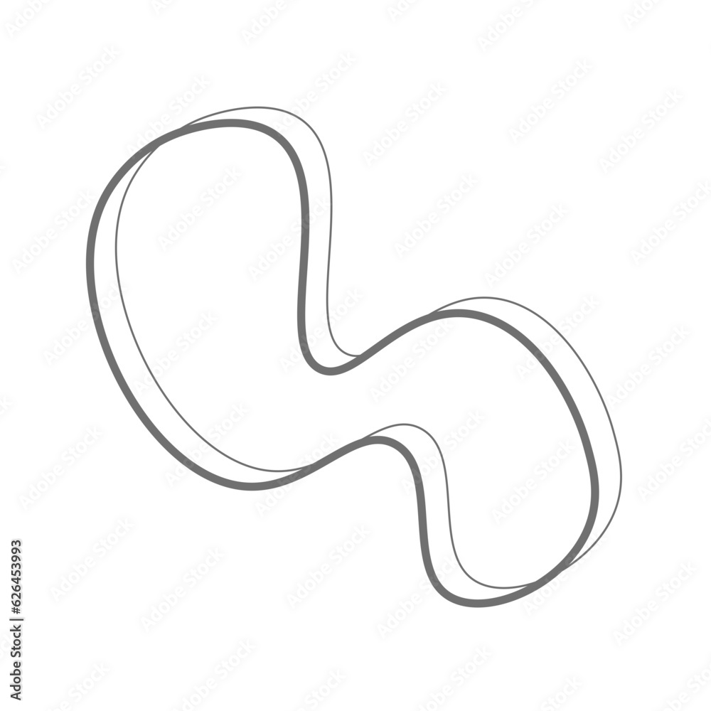 Fototapeta premium Blob Double Line Element