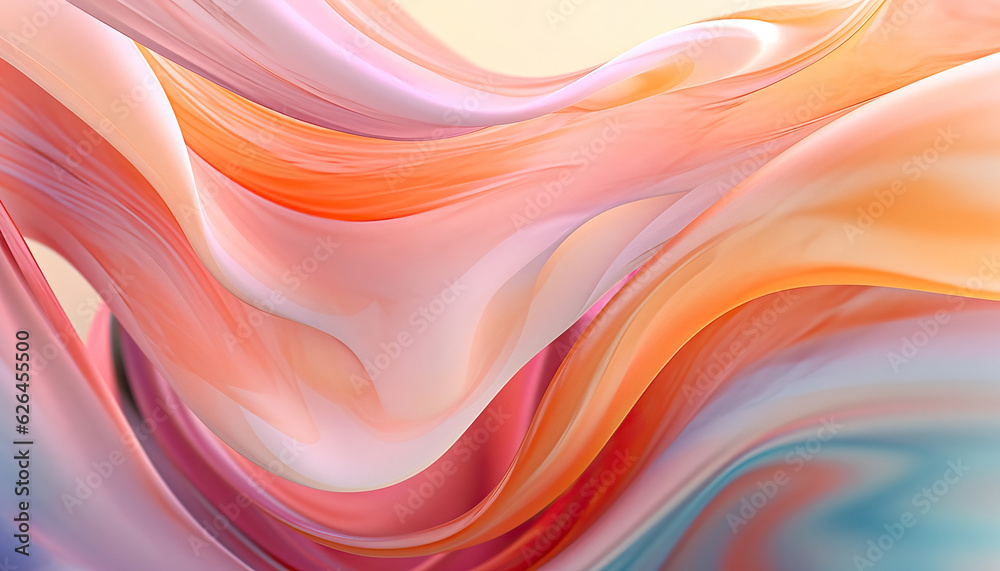 Obraz premium abstract painting with simple and bold curvy shapes,colorful background,abstract colorful background,Blue and Purple Illustration