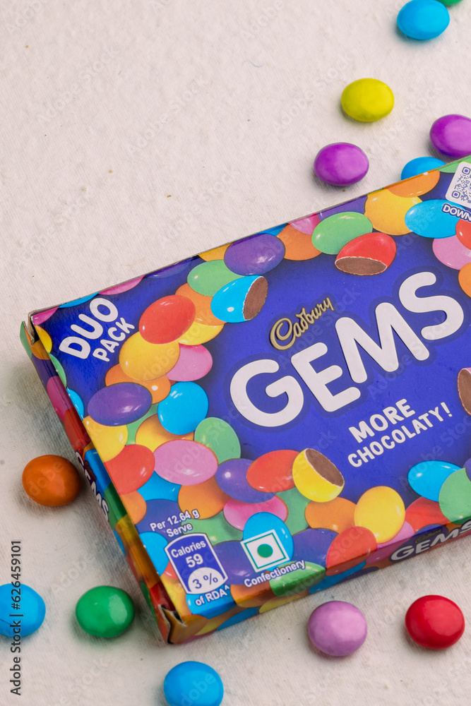Cadbury gems chocolate Stock Photo Adobe Stock