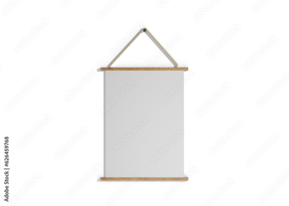 Calendar mockup hanging on wall Calendar mockup hanging on wall