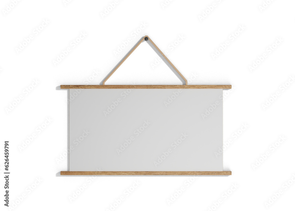Calendar mockup hanging on wall Calendar mockup hanging on wall