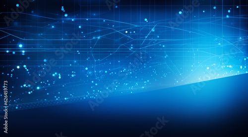 Bright Blue Business Background