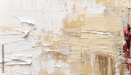 Fototapeta Naklejka Na Ścianę i Meble -  Oil Painting with Pigment on Close-up Textured Background,paint background,An abstract painting with clean acrylic brush strokes