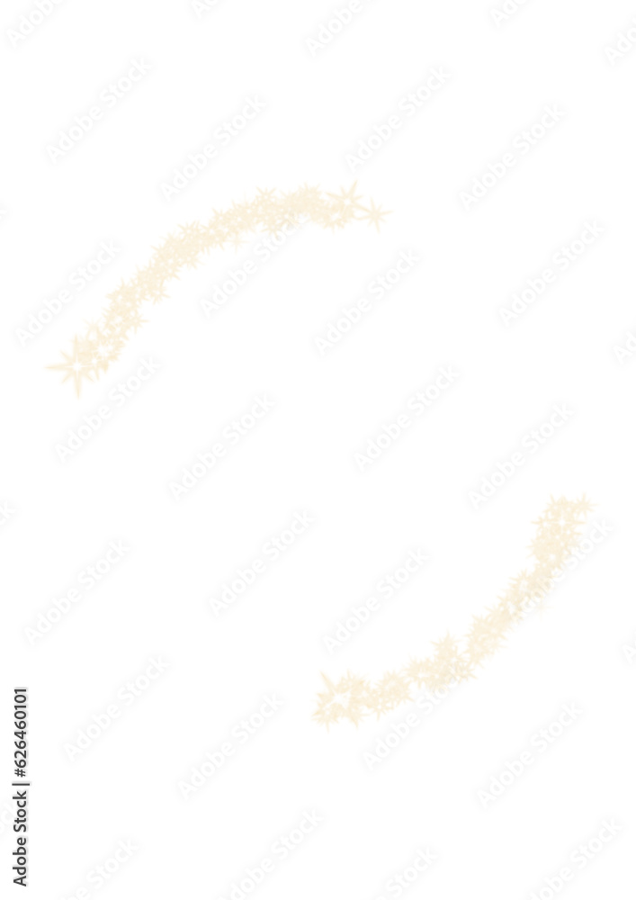 Obraz premium Gold Star Sparkle Glitters Decorative Frame