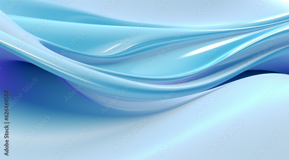 Fototapeta premium 3D Abstract Light Blue Background