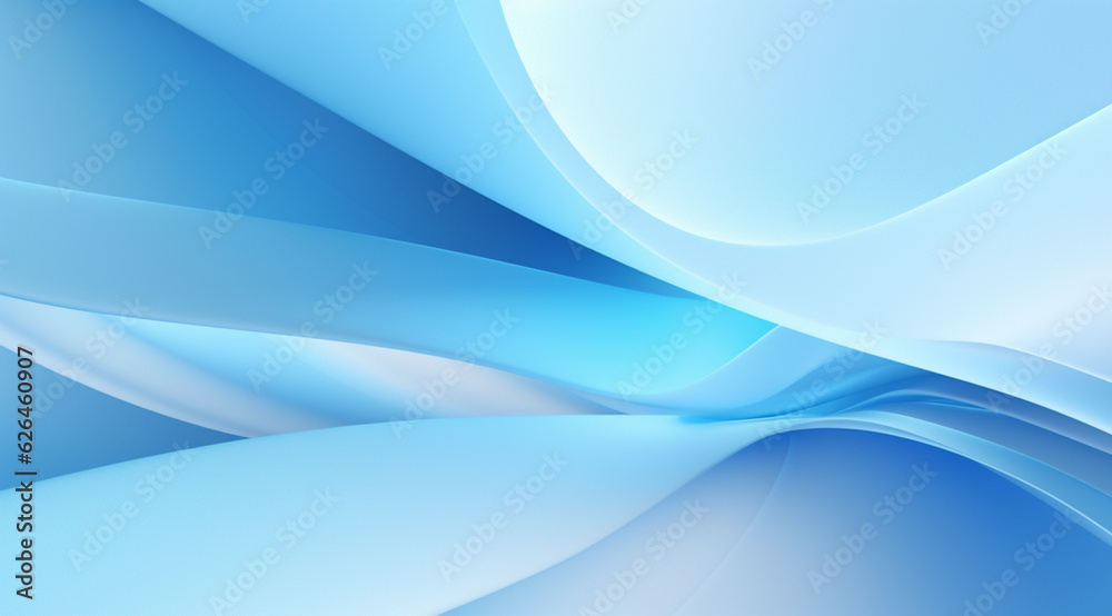 Naklejka premium 3D Abstract Light Blue Background