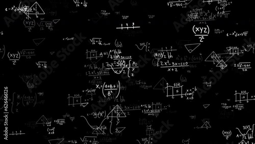 Math Formulas Seamless Loop
