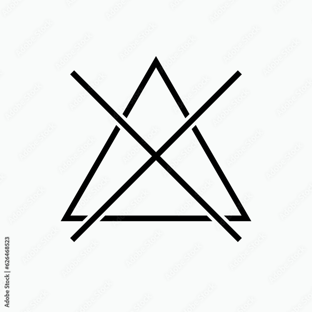 No Bleach Icon. Washing Instruction. Clean Up Methods Symbol. No Bleach Icon. Washing Instruction. Clean Up Methods Symbol.