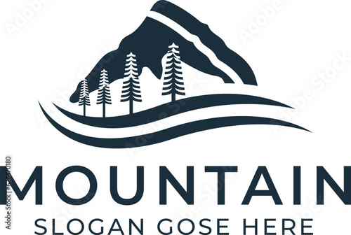 This Mountain logo is an original vector file created by Adobe Illustrator. Illustrator logos are vectors, so they can be easily resized and they will maintain the same high quality.