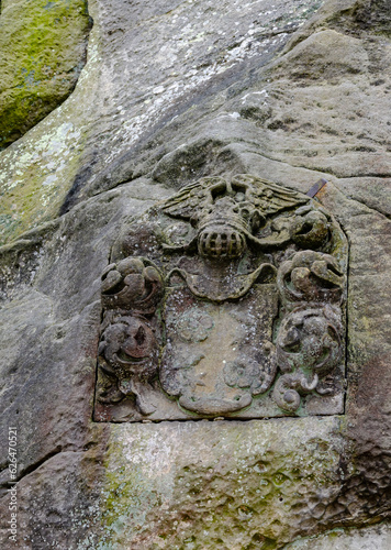 Bath relief on a rock, Externsteine, Germany 