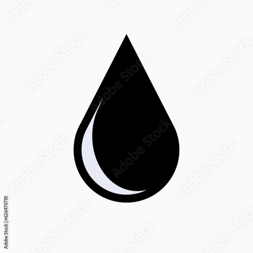 Oil Icon. Droplet, Water Symbol - Vector. 