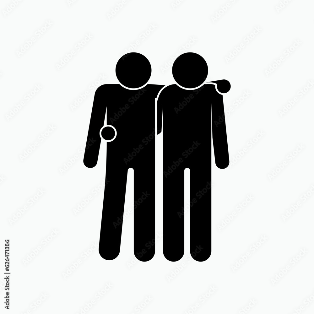 Pal Icon. Friendship, Close Friend Symbol. Pal Icon. Friendship, Close Friend Symbol.