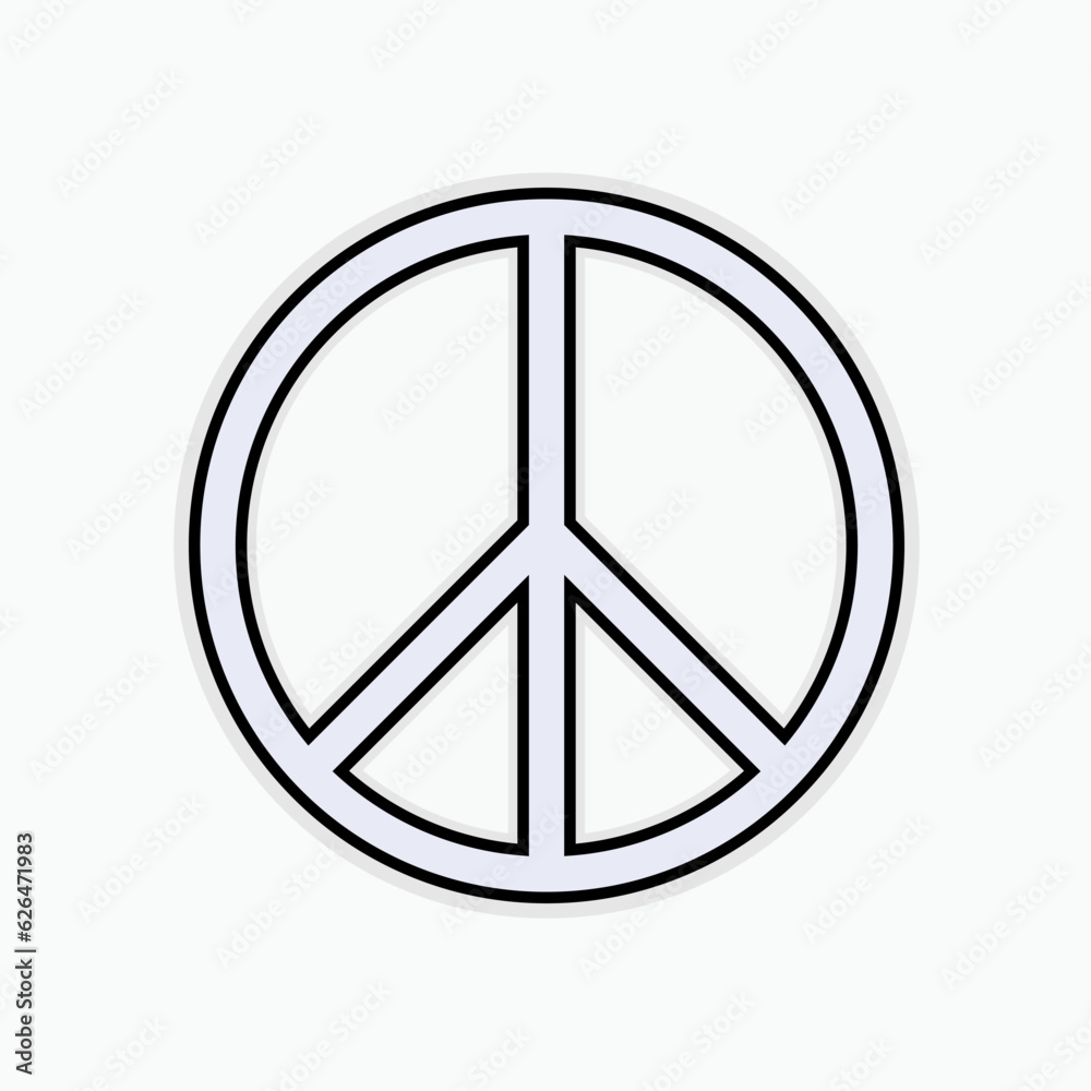 Peace Icon. Peaceful Symbol - Vector Logo Template. Peace Icon. Peaceful Symbol - Vector Logo Template.