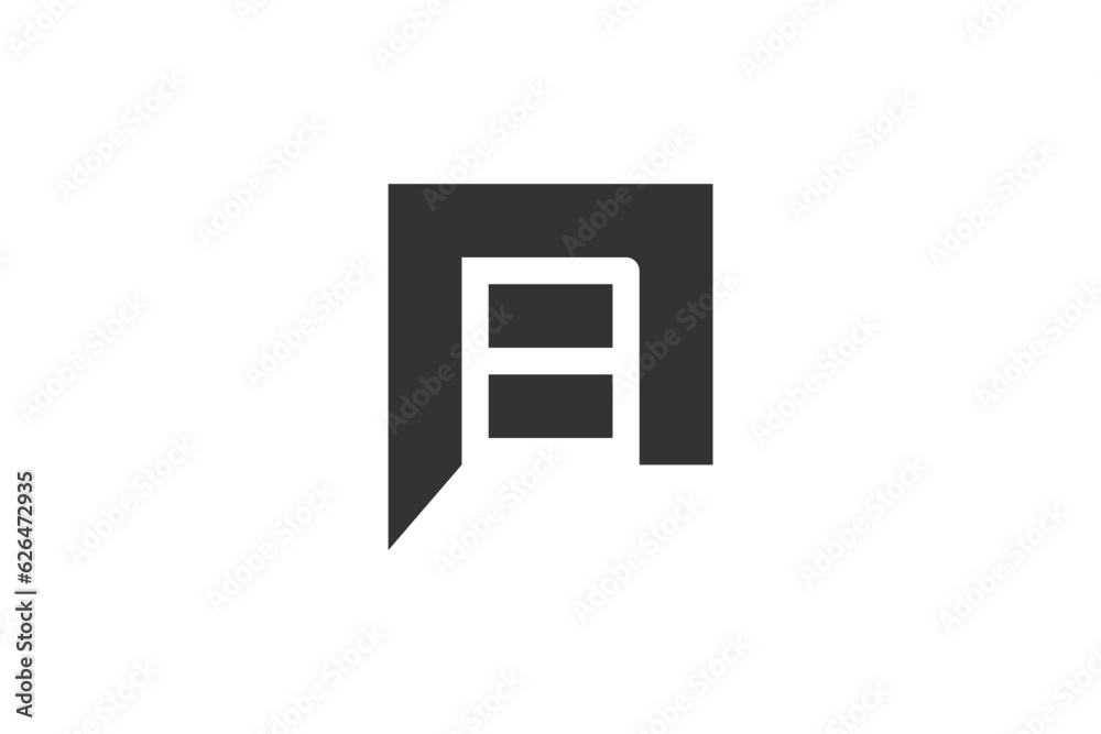 P initial logo design letter abstract icon symbol data center disk stack